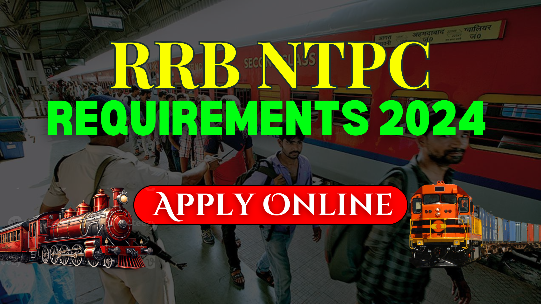 RRB NTPC Railway Recruitment 2024 - Apply Online